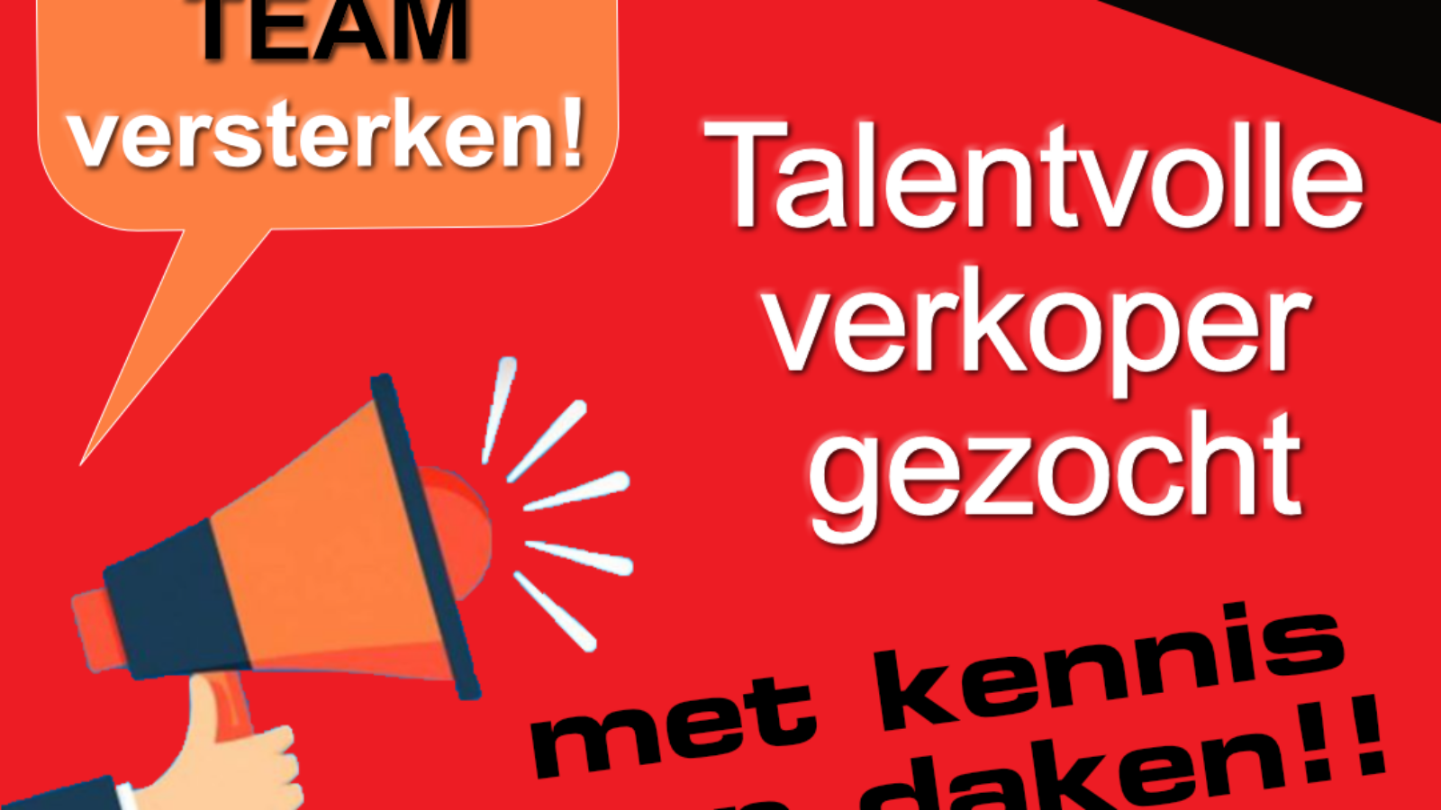 Post vacature accountmanager met kennis van daken