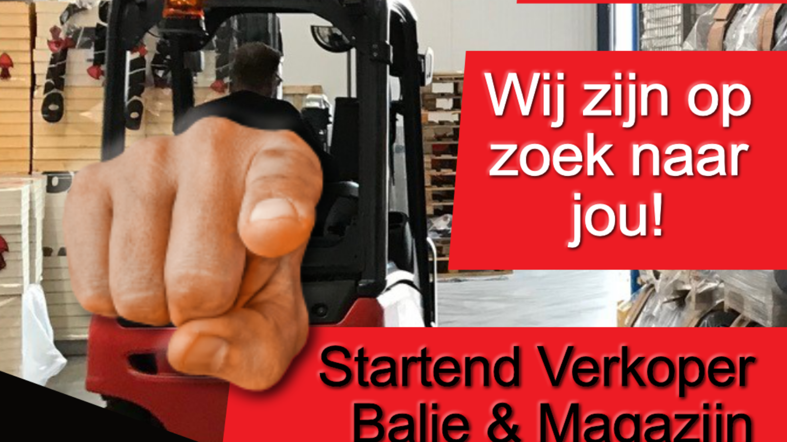 Post vacature startende verkoper balie-magazijn